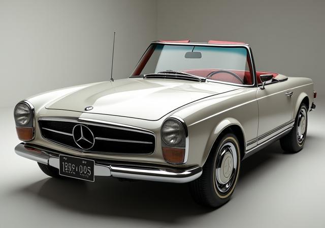 After restoration image of a Mercedes-Benz 280 SL 'Pagoda'.