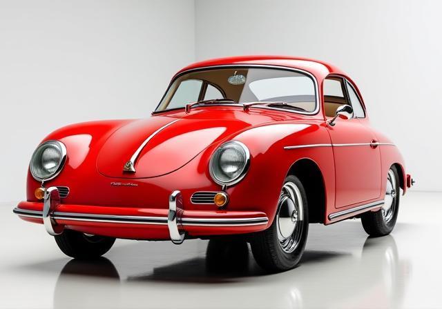 After restoration image of a Porsche 356.
